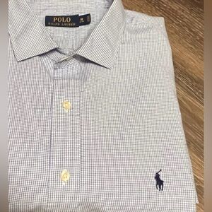 Polo by Ralph Lauren Blue check Button Down Shirt  18, 34/35